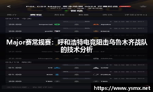 Major赛常规赛：呼和浩特电竞阻击乌鲁木齐战队的技术分析